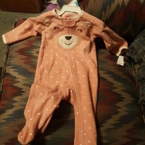 Carters micro snap fleece sleeper 6 month
